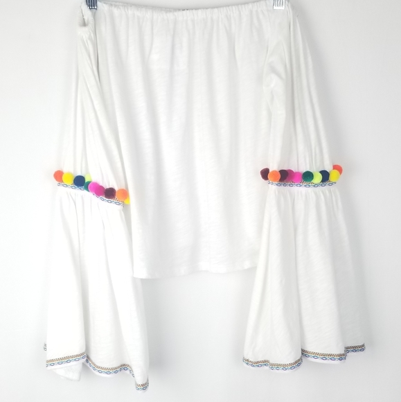 Pitusa Pom Pom Off Shoulder Crop Top - Picture 5 of 10